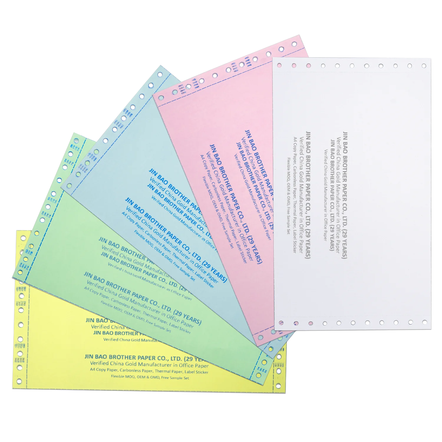 hot sale wholesale 1/2/3/4/5/6 ply printing continuous computer paper manufacturer