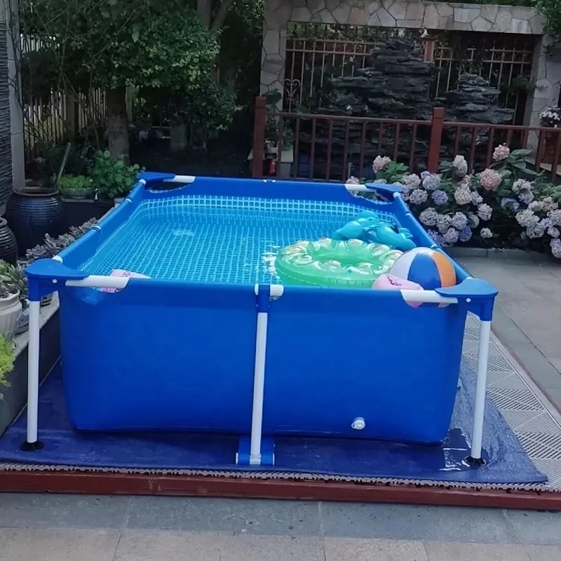 AfterSea Large above ground piscina with filter pump cover accessories portable kids metal frame outdoor swimming pool