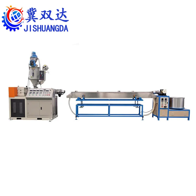 plastic pvc pp pe natural artificial wicker wire core cane extrusion production line making machine weaving extruder for rattan