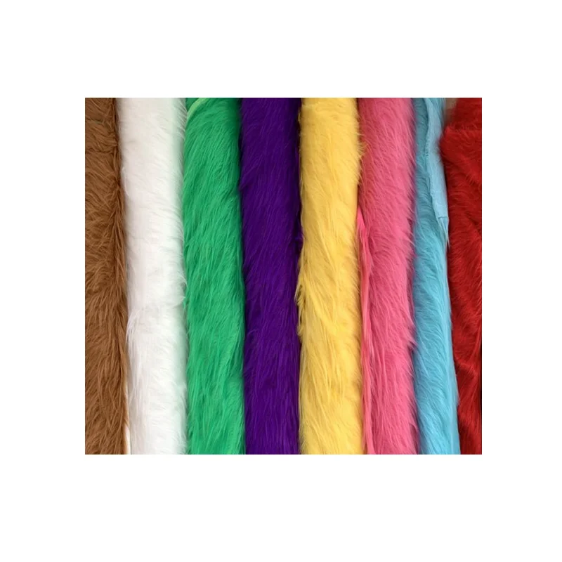 wholesale long pile faux fur fabric