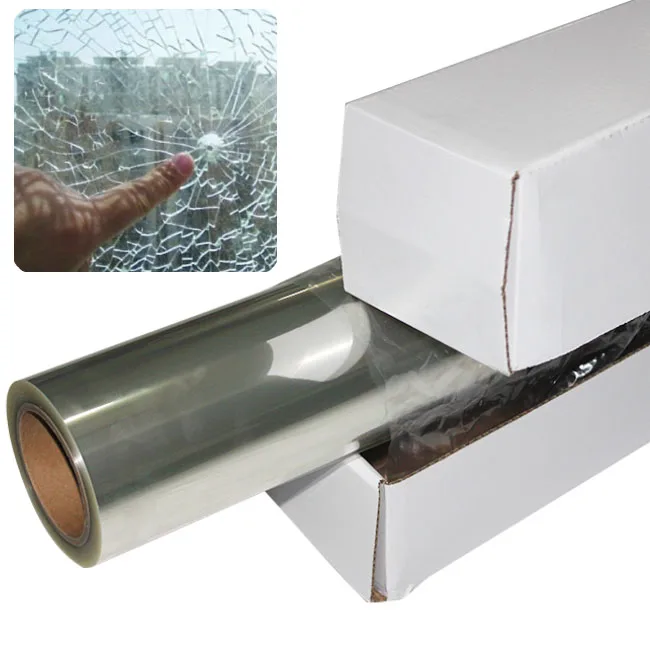 2.6.8.16mil  Automobile / building windshield explosion proof film 4mil thickness transparent safety film