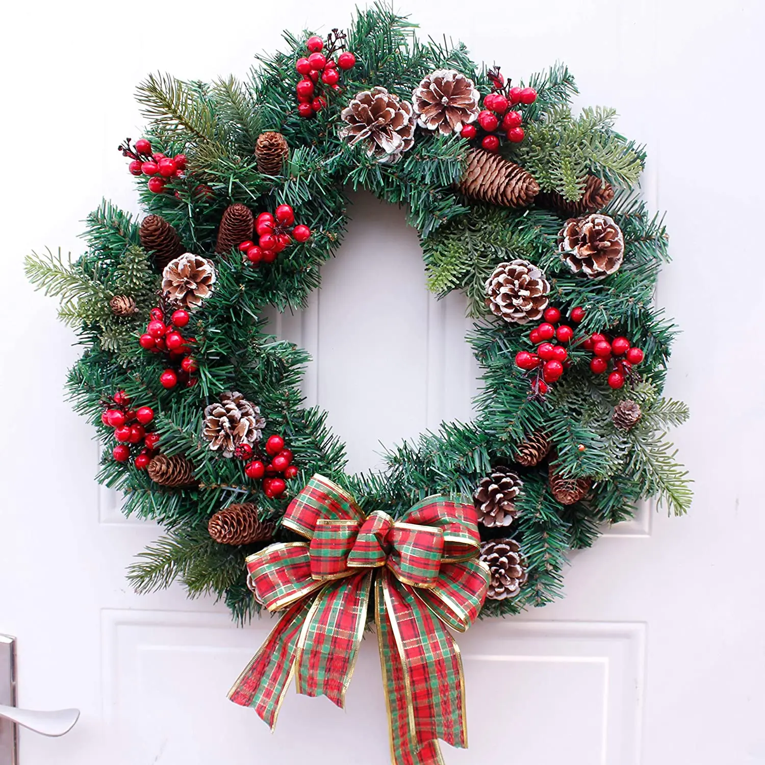 Рождественские венки ручной работы, искусственные украшения, свадебные венки, Праздничные рождественские венки, украшения