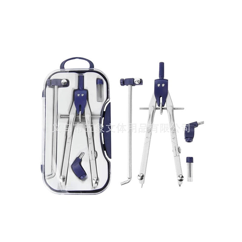 High Quality School Student Drawing Tool Set Professional Metal Geometry Drawing Supplies