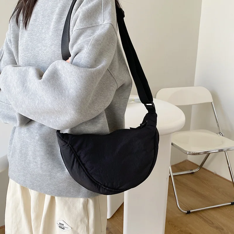 Women Dumpling Bag Female Nylon Ladies Crossbody Bags High Quality Dropshipping Female Cycling Picnic Shoulder Bag