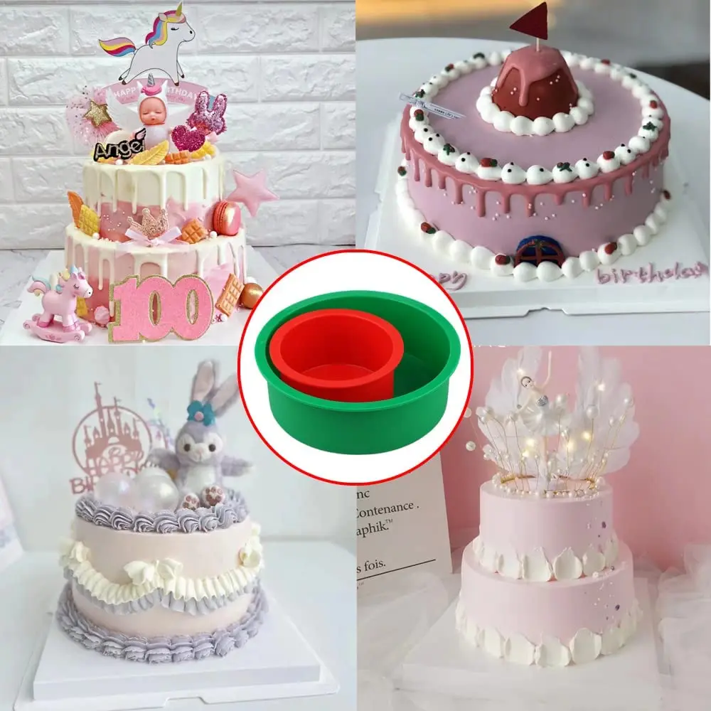 5.7 Inch Pie Baking Pan Nonstick Cake Mould Round Silicone Cake Mold Round Cake Pan Silicon Baking Mold Round Silicone Mold