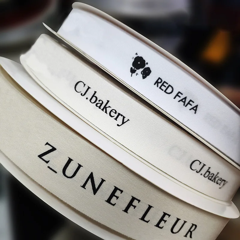 wholesale stock soft natural white personalized labels cloth tape organic cotton ribbon for decoration