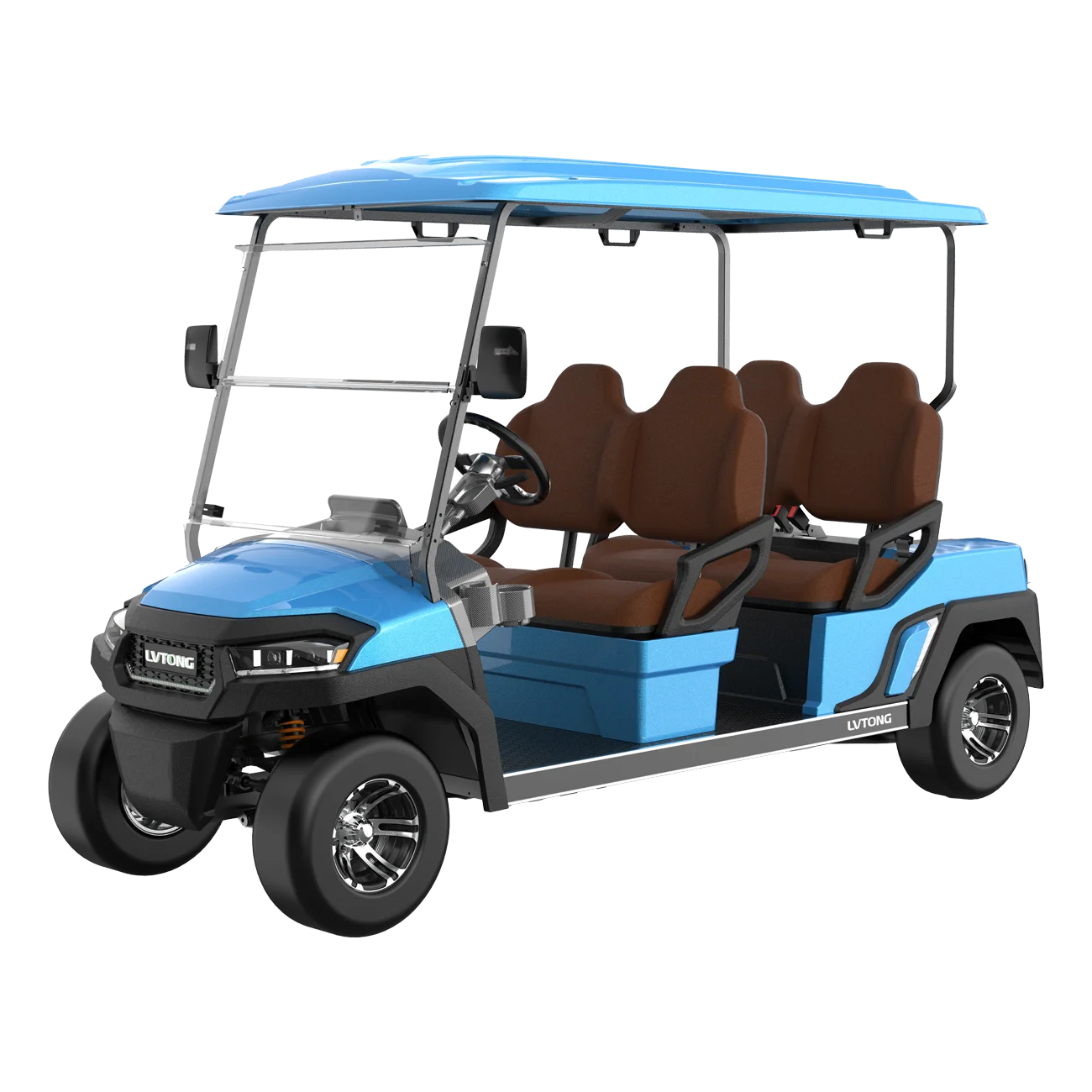 Electric 4-Seater Golf Cart 4kw Motor 48v Battery CE Certified