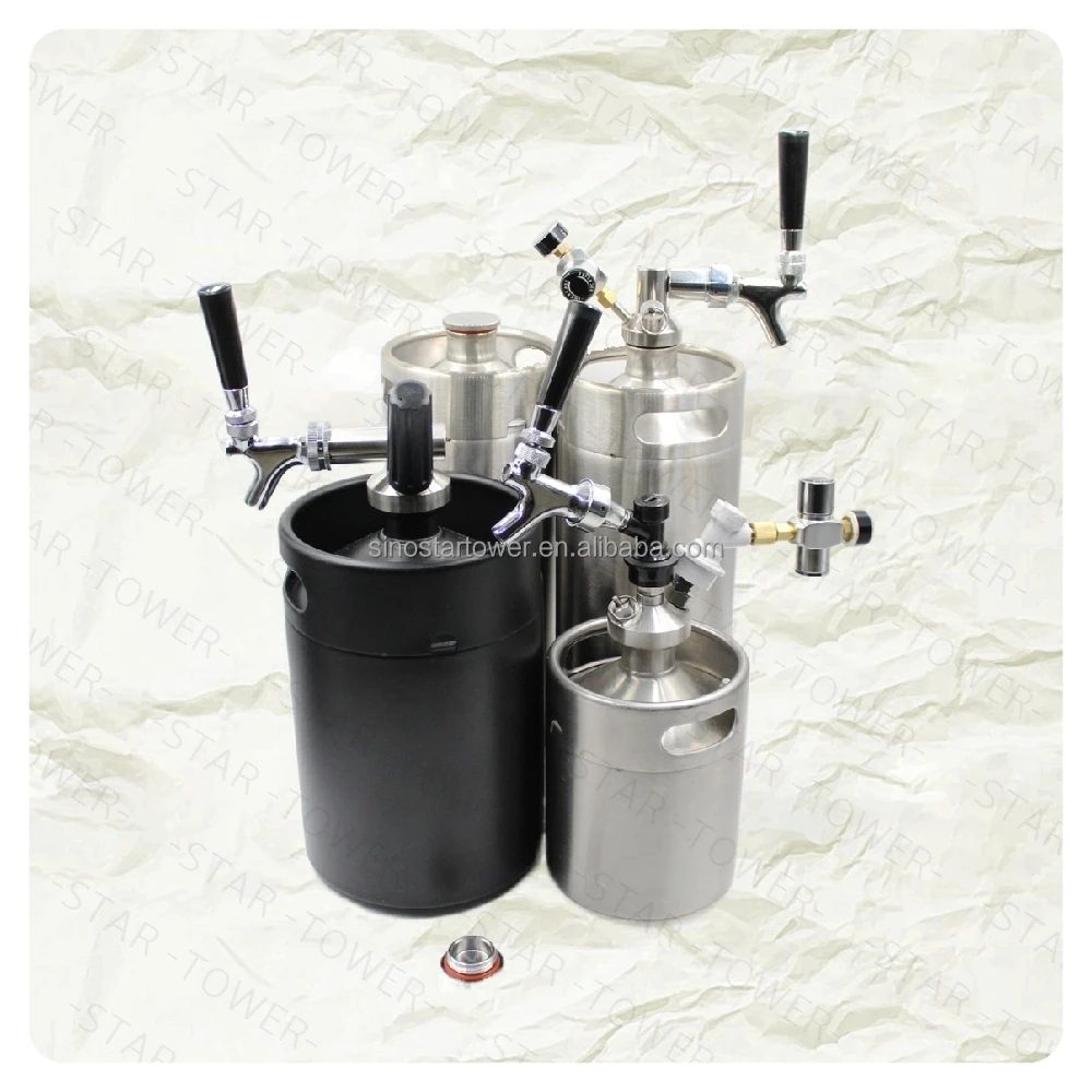 Multi Specification Stainless Steel 304 2 Liter Draft Homebrew Grower Wine Mini Empty Beer Keg