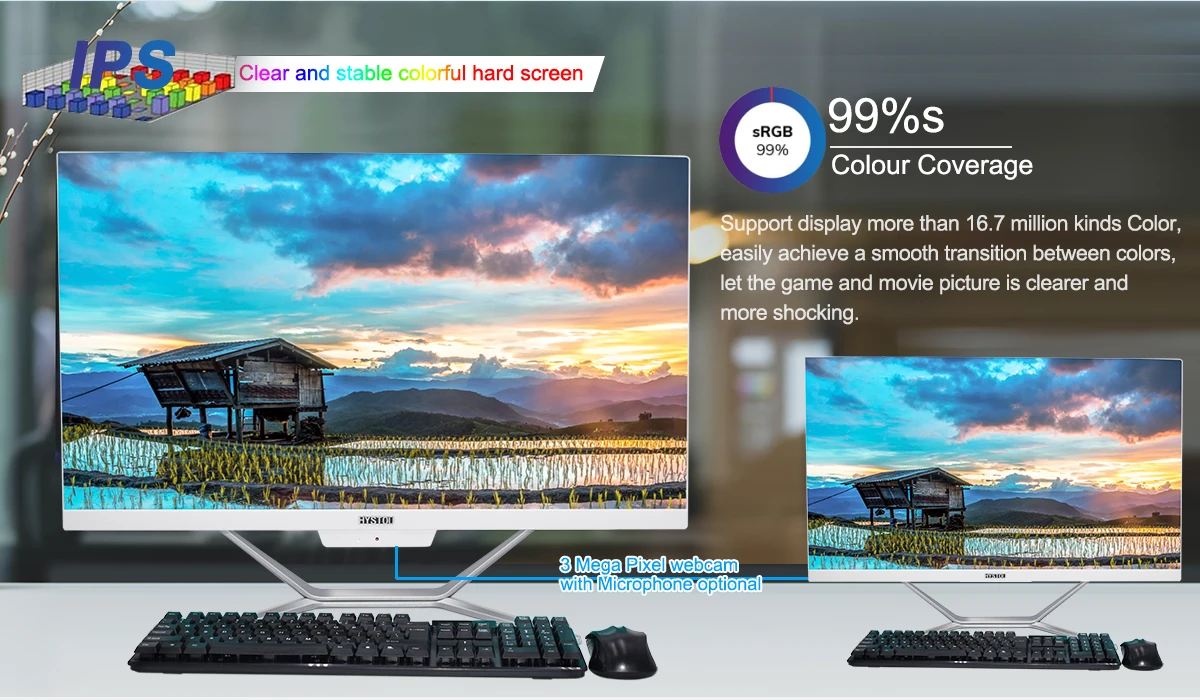  Игровой настольный компьютер i5 4k allinone 23 8 дюймов компьютерные игры система