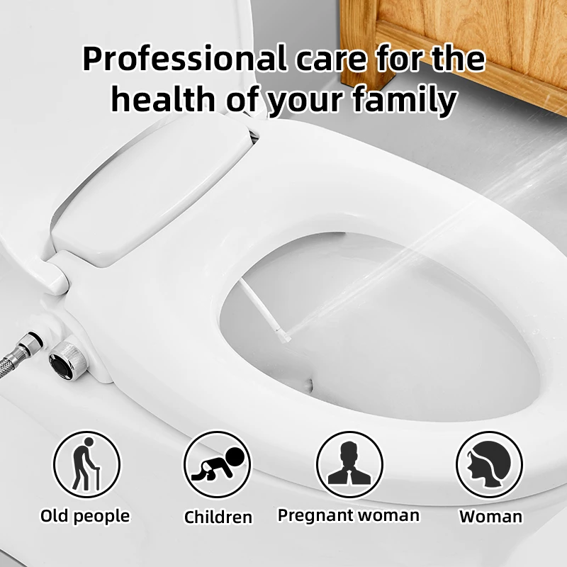 Manufacturer Square Toilet Seat Cover, Sanitary Ware Elongated Bidet Seat, Home Shattaf Toilet Seat Cover