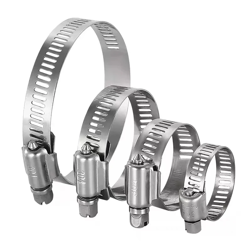Hose clamp custom sizes types american of hose clip hydraulic heavy duty stainless steel hose clamp