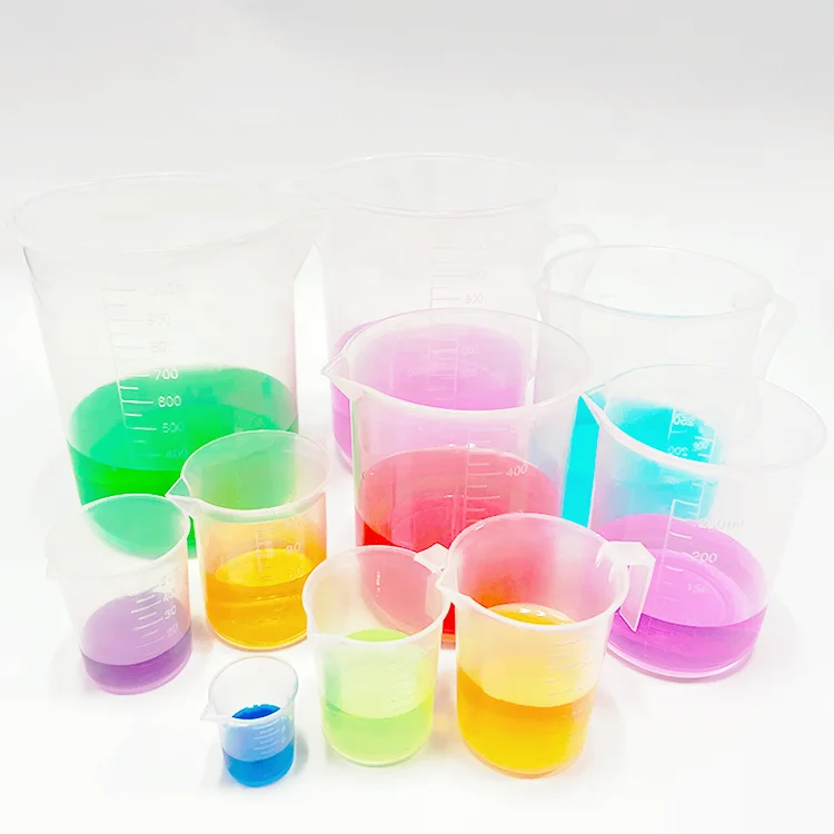 Cup jug beaker kitchen pp plastic beaker plastic cup measuring 150ml 500ml
