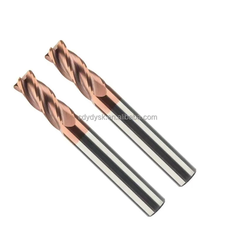 High quality 4 Flute carbide end mill  CNC indexable end mill  square integral end mills HRC55