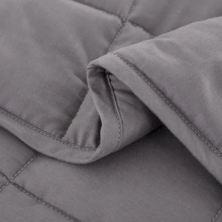 Customized Heavy Weighted Blanket Solid Color Good Sleeping Comfortable Soft Winter Warm Pure Cotton Heavy Weight Blanket
