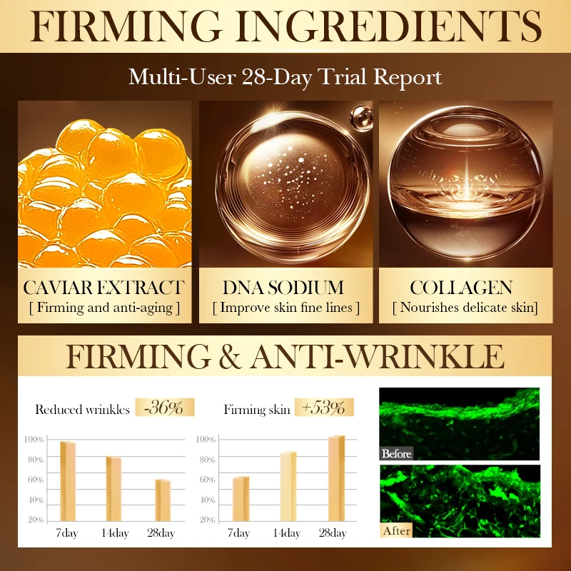 OEM SADOER Wholesale Caviar Dna Sodium Collagen Firming Face Cream Moisturizing Nourishing Anti-Aging Wrinkles Cream For Women