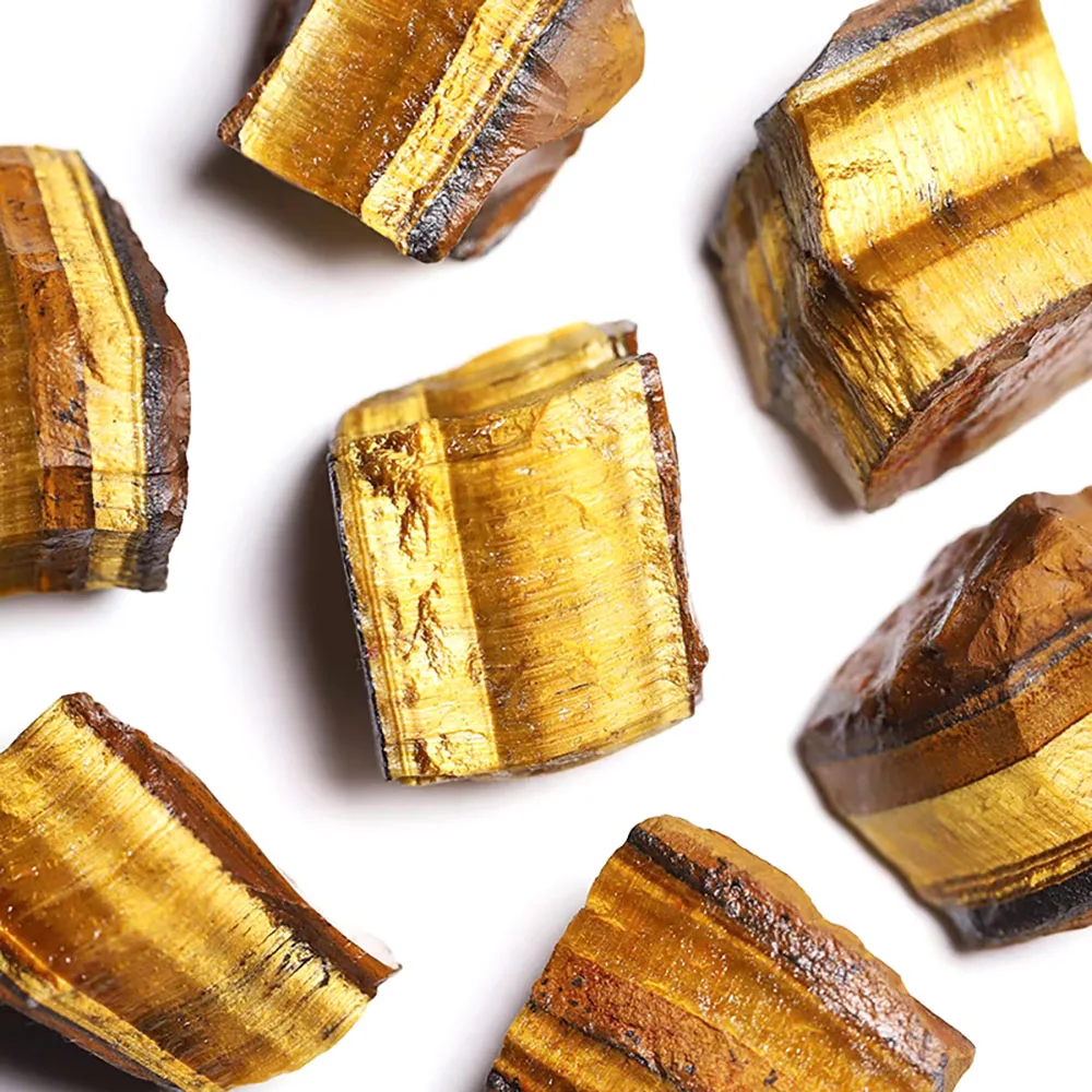 High Quality Yellow Tiger Eye Raw Stone Wholesale Semi-Precious Stone High Quality Yellow Tiger Stone