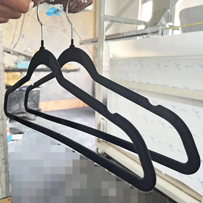 Cloth Hanger Gluing Flocking Machine