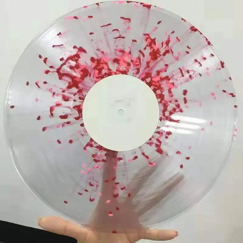 
Прозрачная виниловая пластина Splash Red 