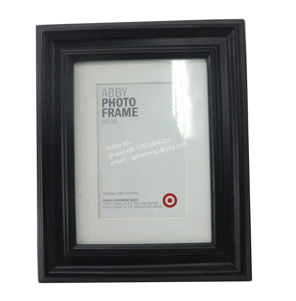 
4X6 5X7 A4 Europe style black decorative wall black photo frame wooden picture frames household photoframes 