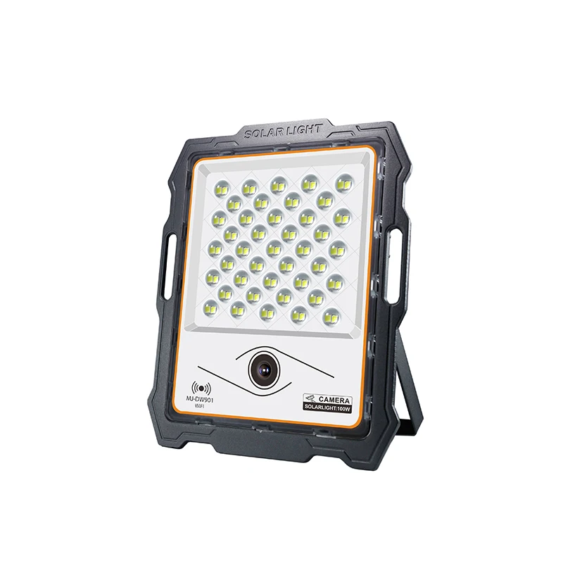 Portable Ip67 100w Led Flood Light 400w 500w Solar Power Flood Light Aluminum Housing 300w Solar Flood Light With Wifi Camera Ai