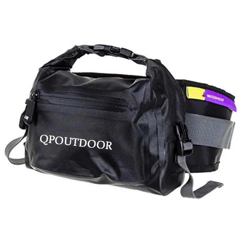 600D TPU roll top custom logo dry Waist Pouch Waterproof waist bag fanny pack for Running fishing trekking