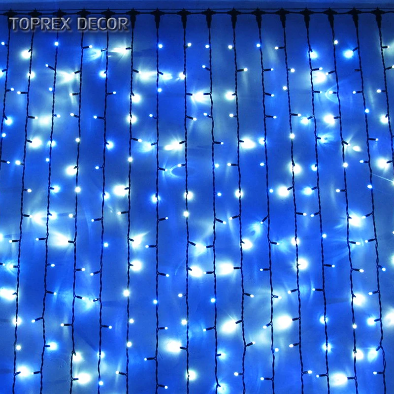 Connectable waterproof 3x3 led lighted curtain lights christmas wholesale for event party decorations wedding