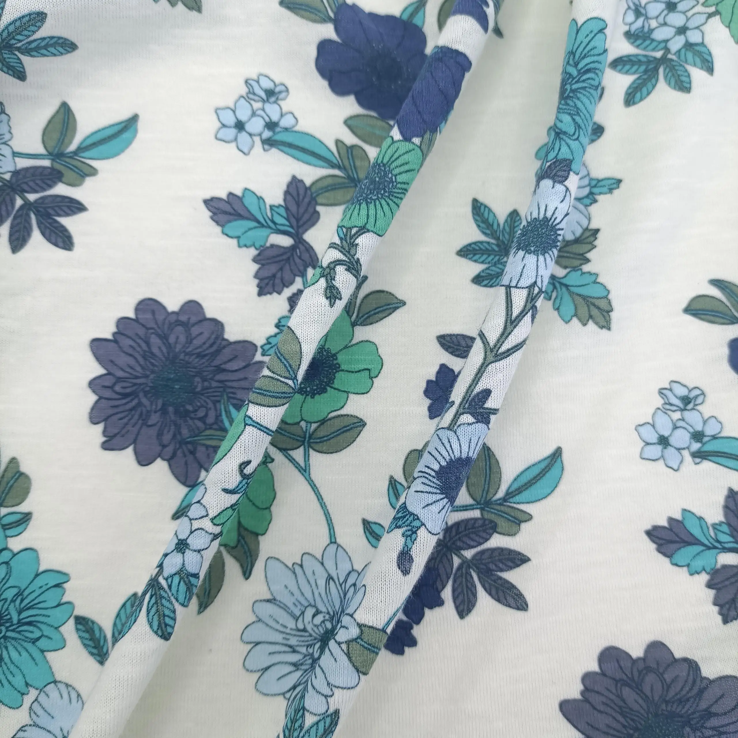 Fashionable High Quality 140 Gsm Linen Jersey Fabric Jersey Fabric T-Shirt Printed Linen Fabric