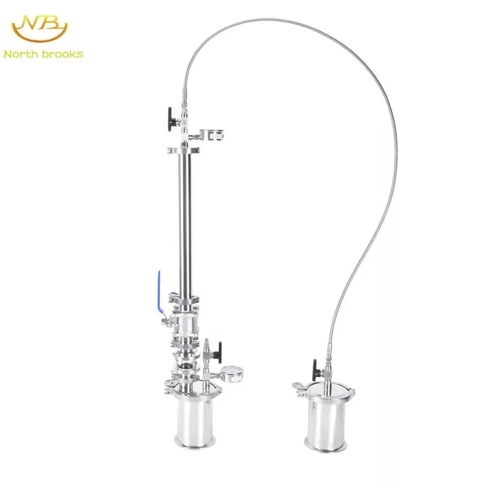 Комплект мини-трубок 120 г, экстрактор с замкнутым контуром из нержавеющей стали 304,