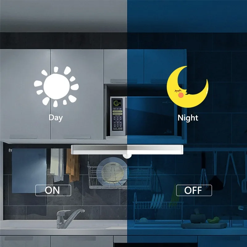 Led Night Cabinet Toilet With Clothes Hallway Intertek Small Indoor Under Stair Pir Switch Wardrobe Motion Sensor Light