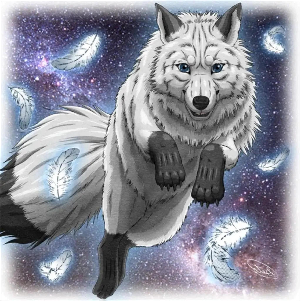 Cunzhen Customized 30*30cm S9043 Bedroom Decoration Art Wolf Diamond Painting 5d Diy