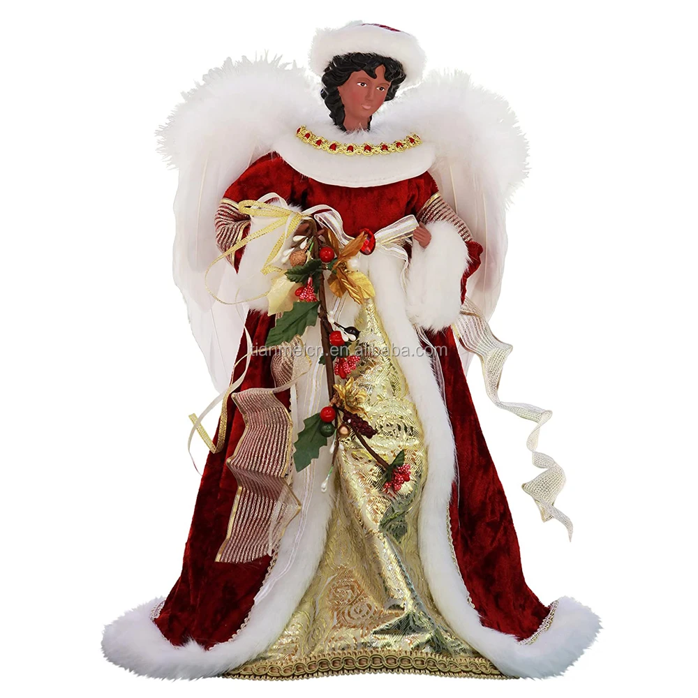 40cm christmas display decoration angel ornaments decorations tree figurine collection doll xmas festival party decoration home