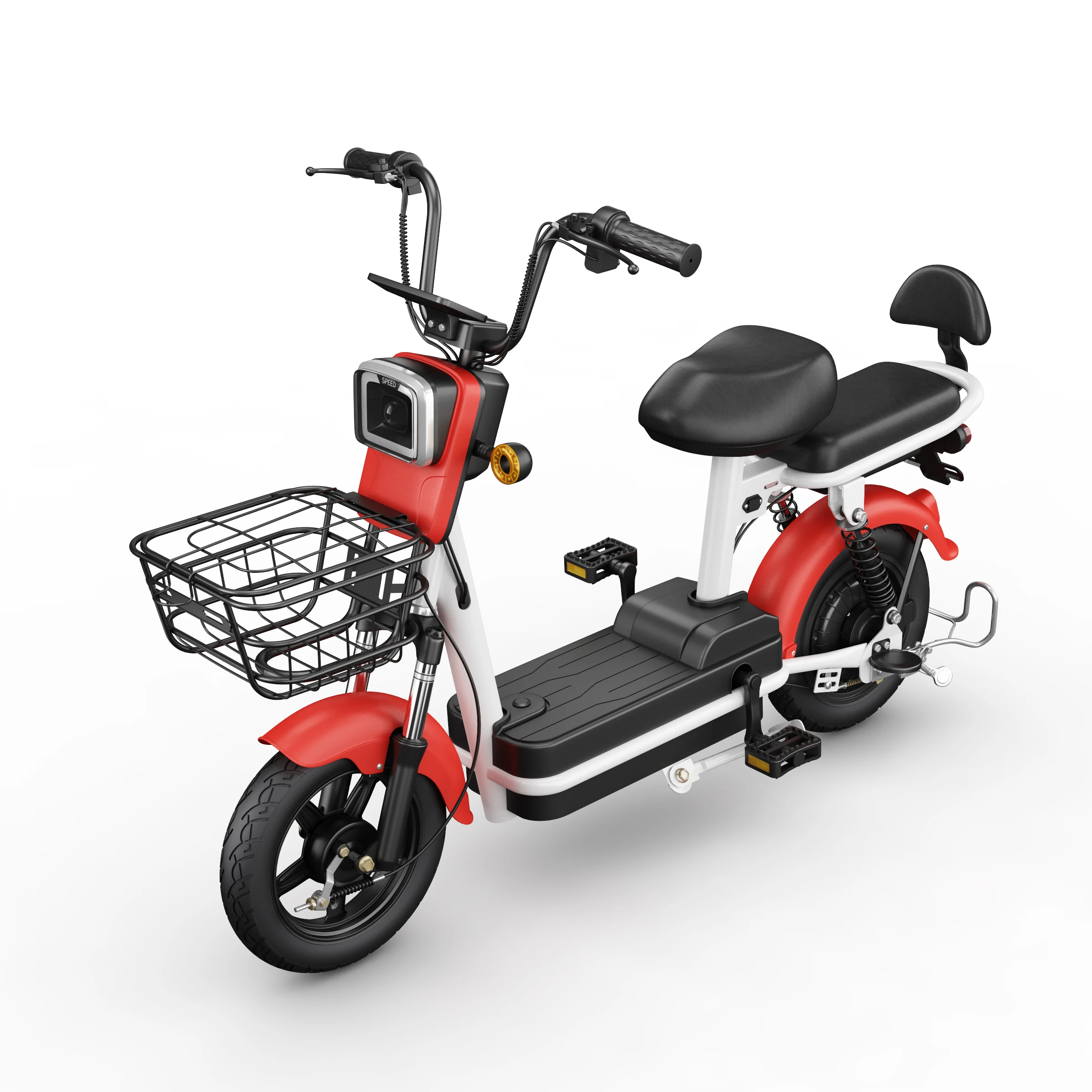 Vacuum tire anti-theft motor lock adjustable saddle electric bicycle on road