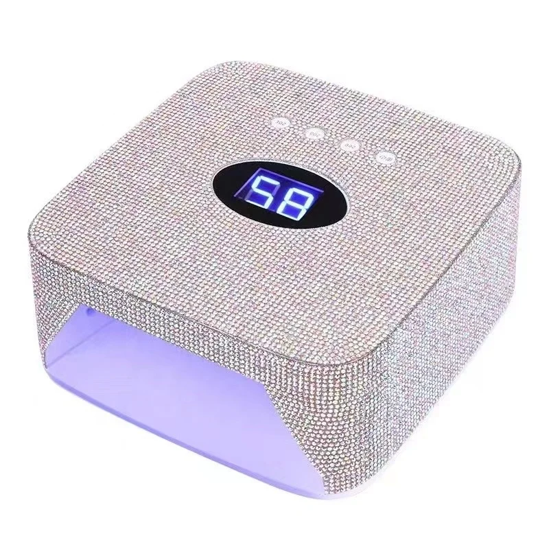 Free Logo new nail led lamp machine wireless charging storage portable rechargeable uv led nail lamp