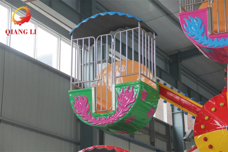 Fairground Attractions Kids Outdoor Portable Small Trailer Mini Ferris Wheel For Kids Fairground Rides