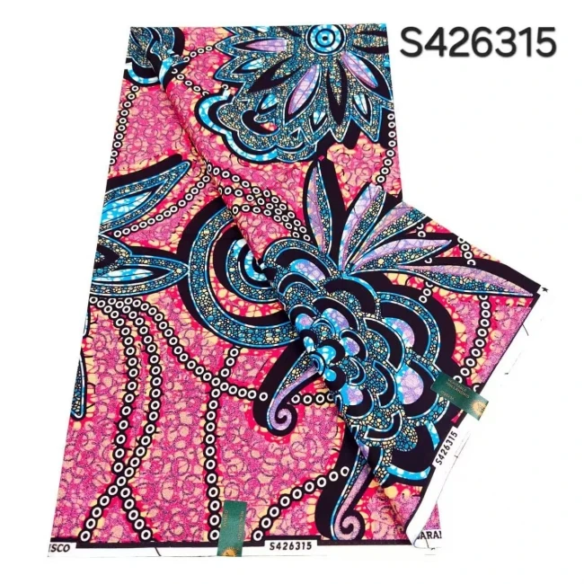 New Design Wholesale Luxury Super Gold real wax print Dutch 100% Holland cotton soft wax cloth fabric for garment home textile