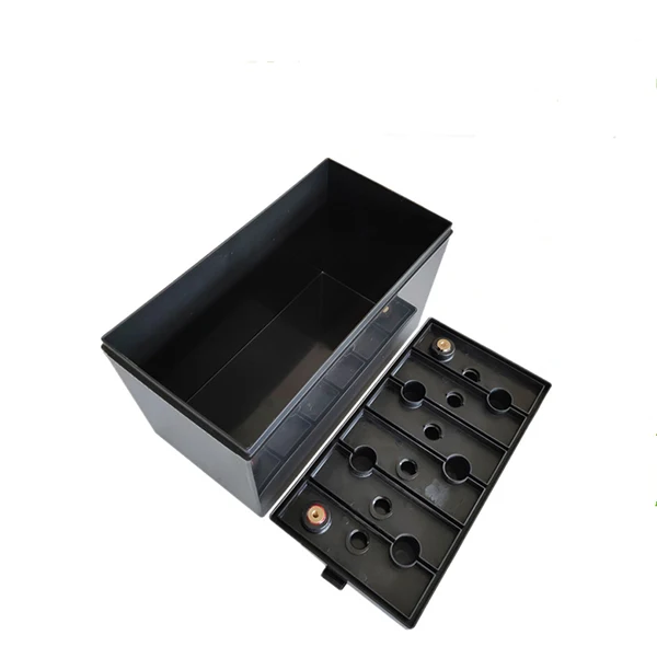  12V 180AH plastic empty battery case ABS PV material for 4pcs Lishen lifepo4 280ah