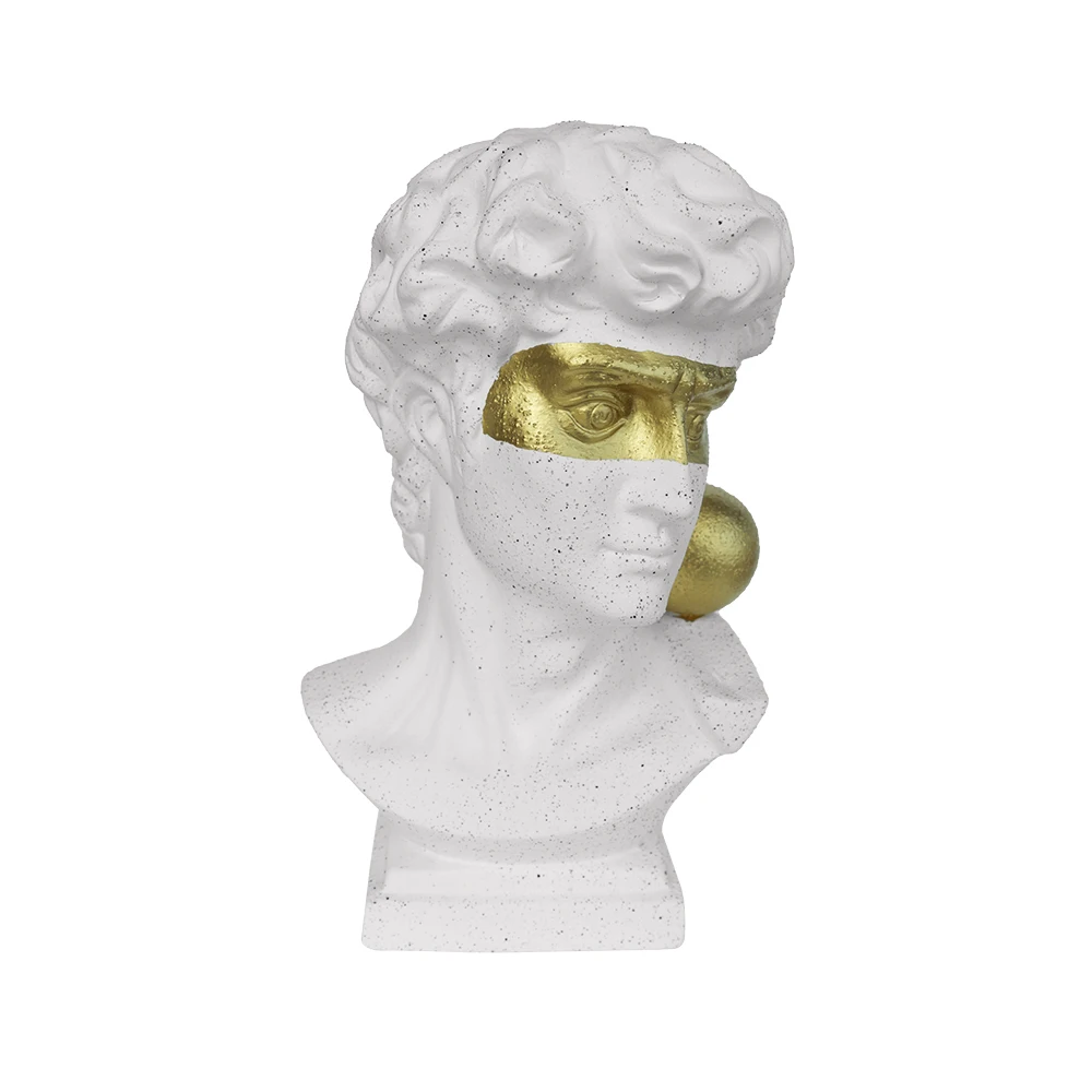 OMAYSN Wholesale Sculpture Art High-end Handicraft Showroom Luxury White Ceramic Ornament for home decor modern