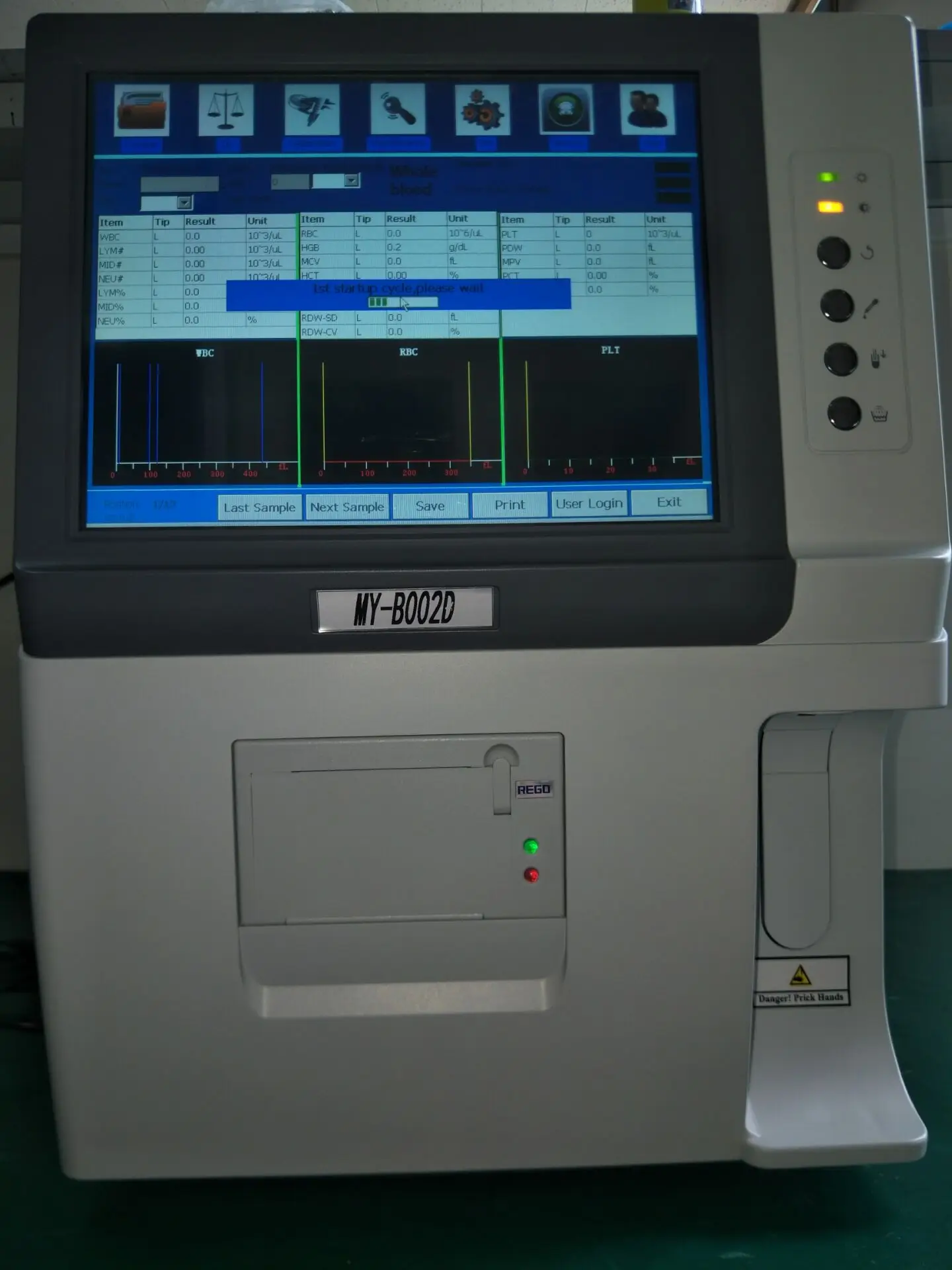 Best Price 3 Part Blood Veterinary Auto Hematology Analyzer Machine