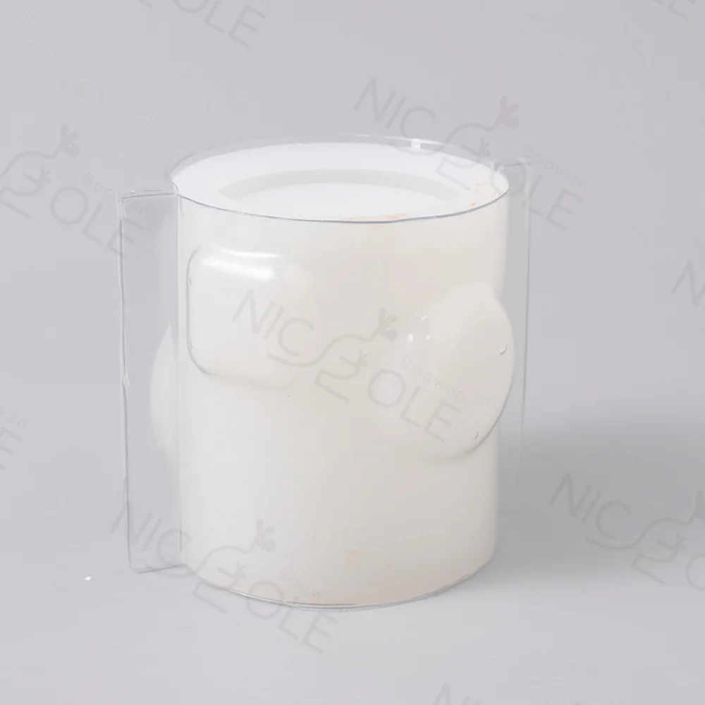 Nicole New Handmade Geometric Candle Jar Molds Concrete Cement Silicone Candle Vessel Mould For Adults