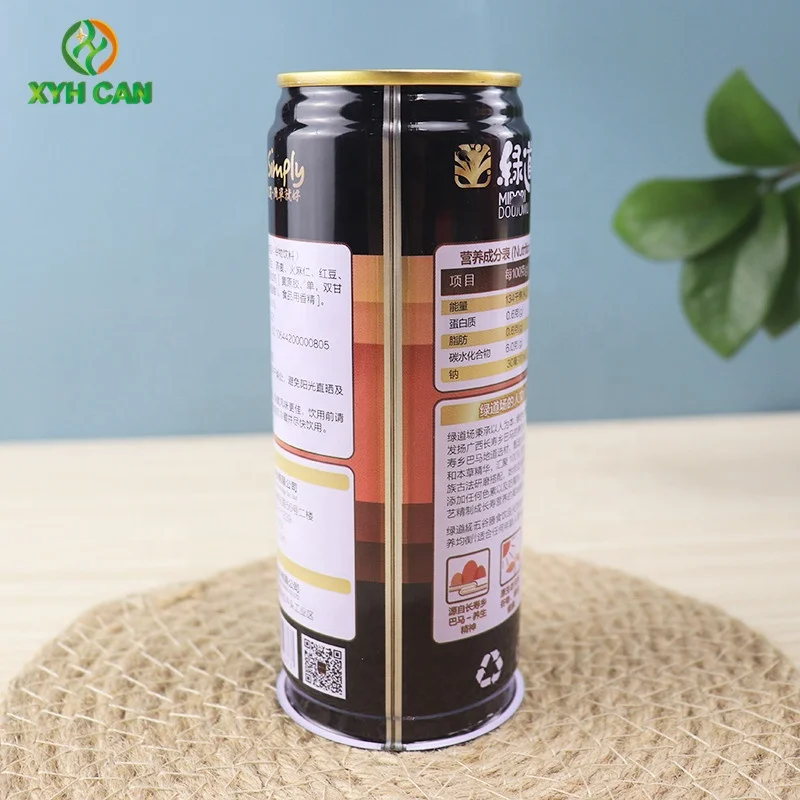 Food grade 245ml beverage cans with CMYK printing empty tin cans for drinks