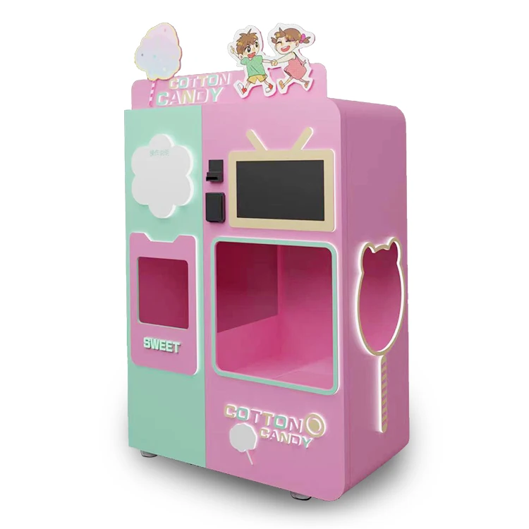 Newsaier Commercial Cotton Candy and Marshmallow Vending Machine Automatic Coin and Bill Operated