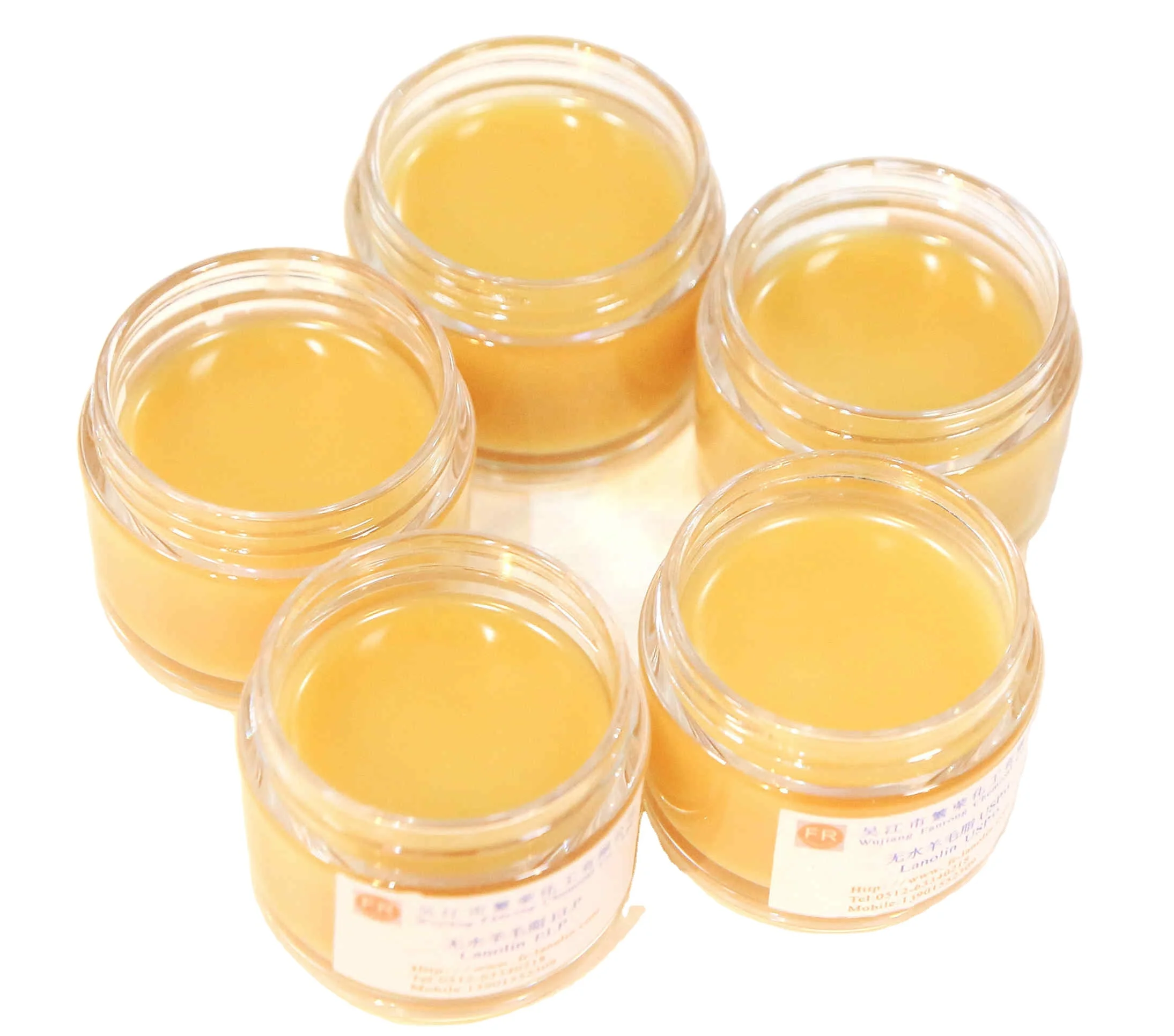 China Manufacturer Hot Selling Skin Whitening Cosmetics Raw Pure Lanolin Wax 99% Anhydrous Lanolin
