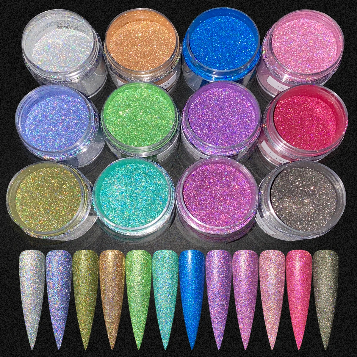 Eco-friendly Ultra Fine Glitter Powder Metallic Resin Glitter PET Craft Sequins Epoxy Chips Flakes for Tumblers Slime Decoration