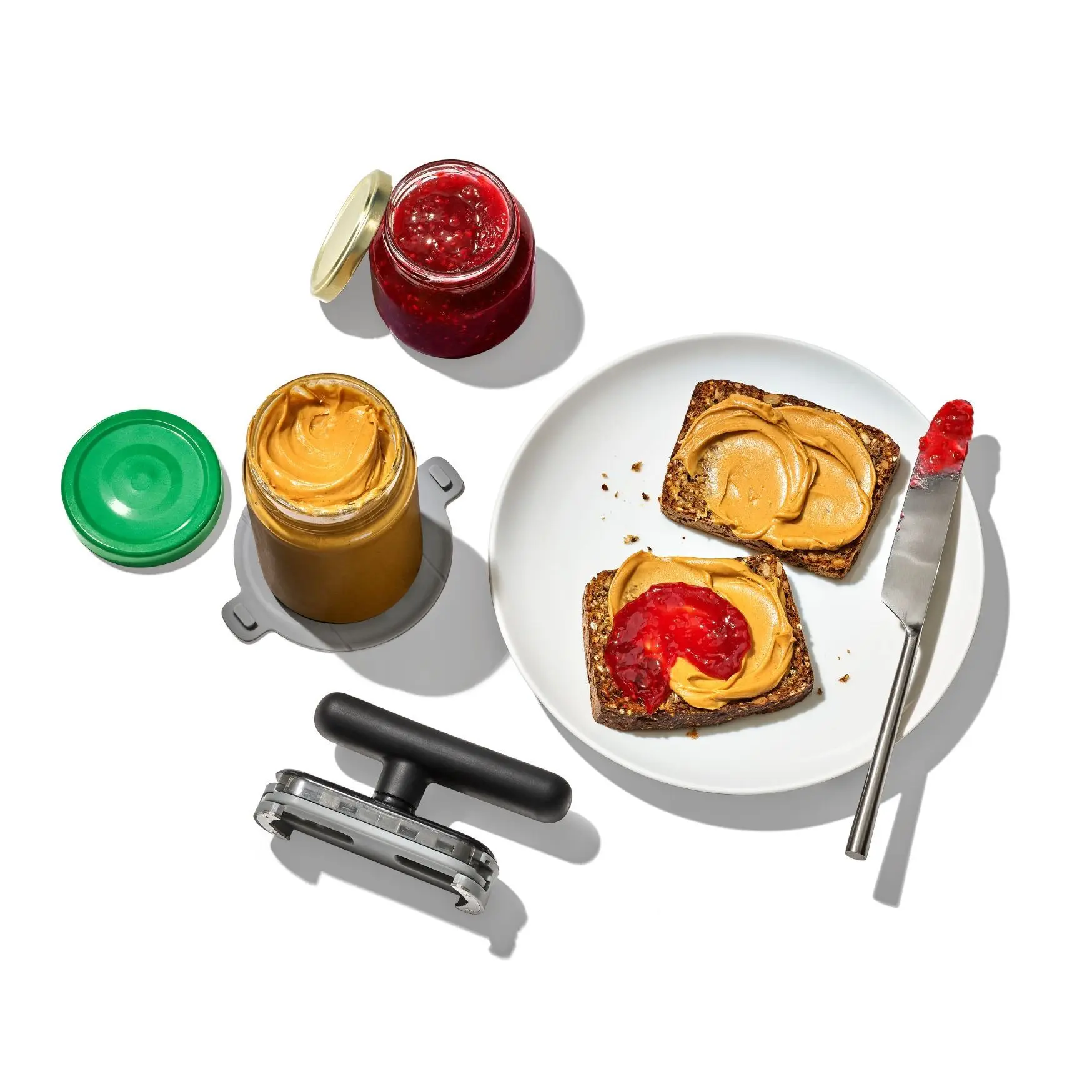 Small Stainless Steel Kitchen Tool Accessory-New Can Opener for Wine Convenient Bottle and Jar Opener