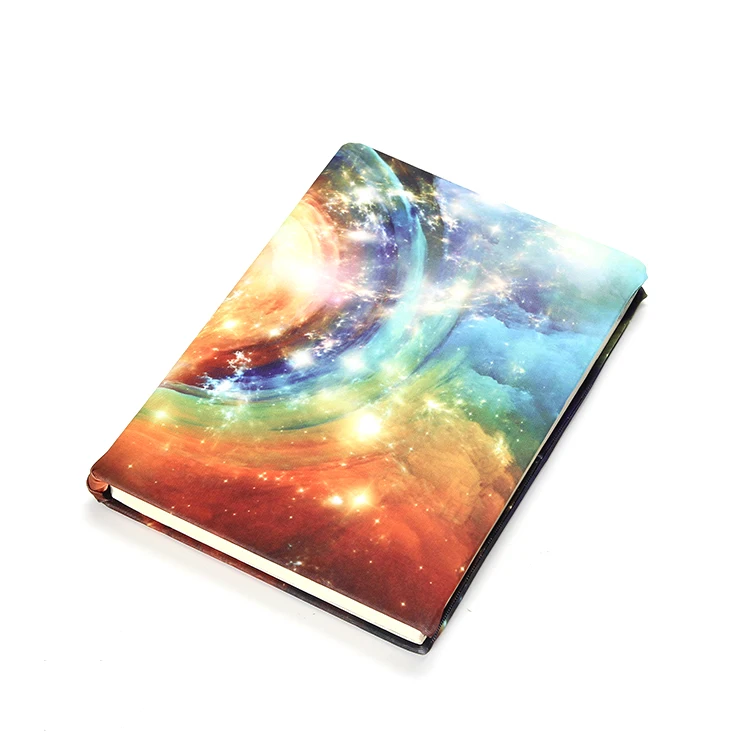 Drop Shipping Colorful Universe Pattern A4 Photo Book Cover Stretchable Fabric Jumbo Book Cover