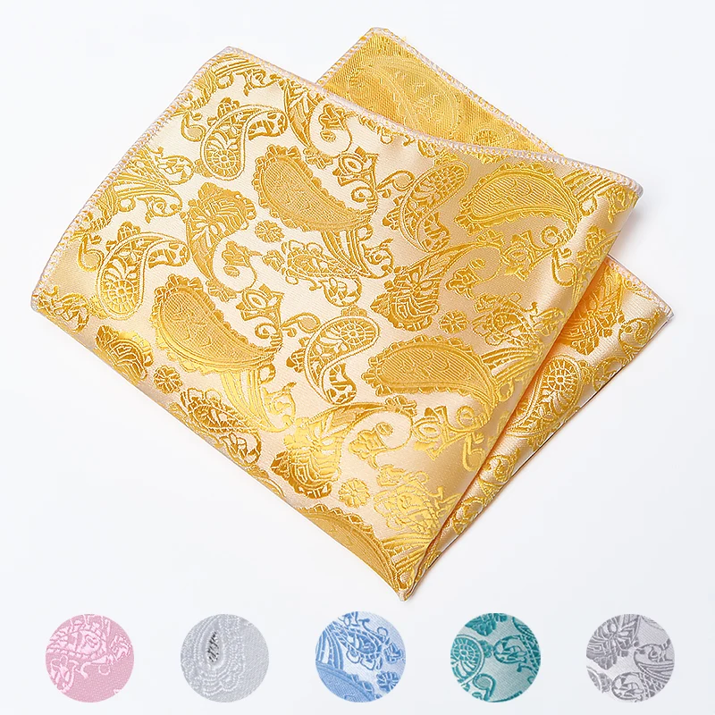 Роскошный Дизайн Пейсли узор в наличии супер качество микрофибра мужской Карманный квадрат для мужчин