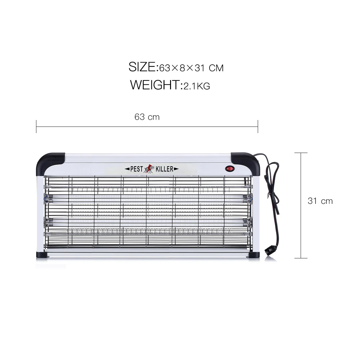 40W UV LED Uv Light Bug Zapper With Hanging Electronic Mosquito UV Killer Lamp Electric Mosquito Trap Mosquito and Flies Killer