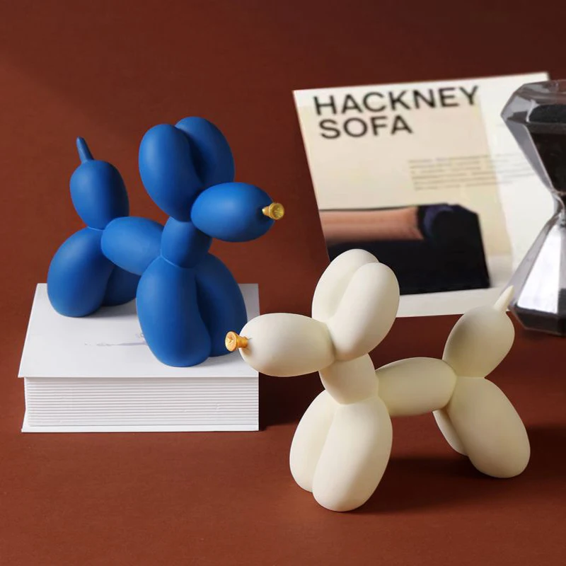 Nordic balloon dog resin dogs statue figurines animal statues home decor