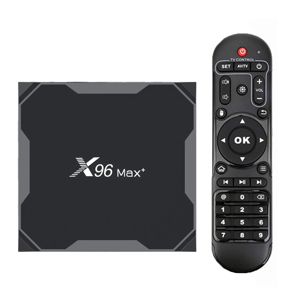 Последний android box X96 MAX plus amlogic s905x3 4 Гб ram store app goo-gle play скачать 2 4g/5 ГГц wifi tv smart