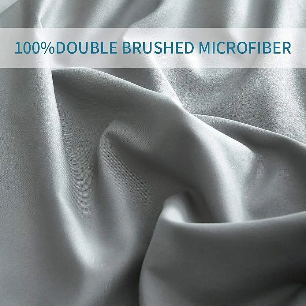 Microfiber Bedding Sheet 1800 Count Deep Pocket 4 Piece Hotel Bed Sheet Set